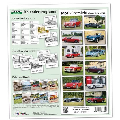 Sportwagen Klassiker 2025 – M+M Kalender