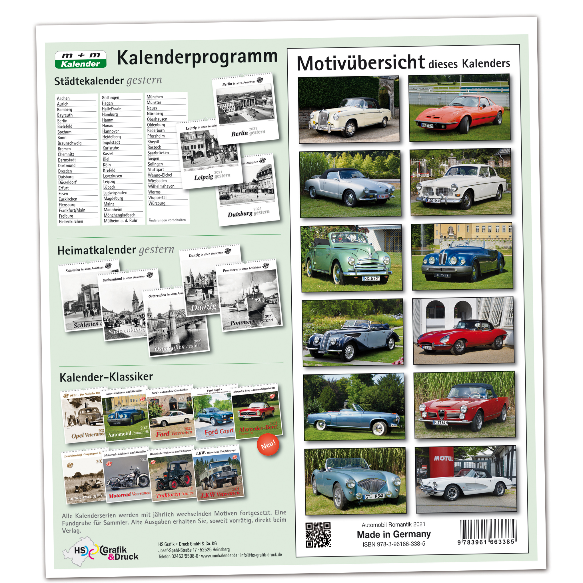 Automobil Romantik 2021 M M Kalender