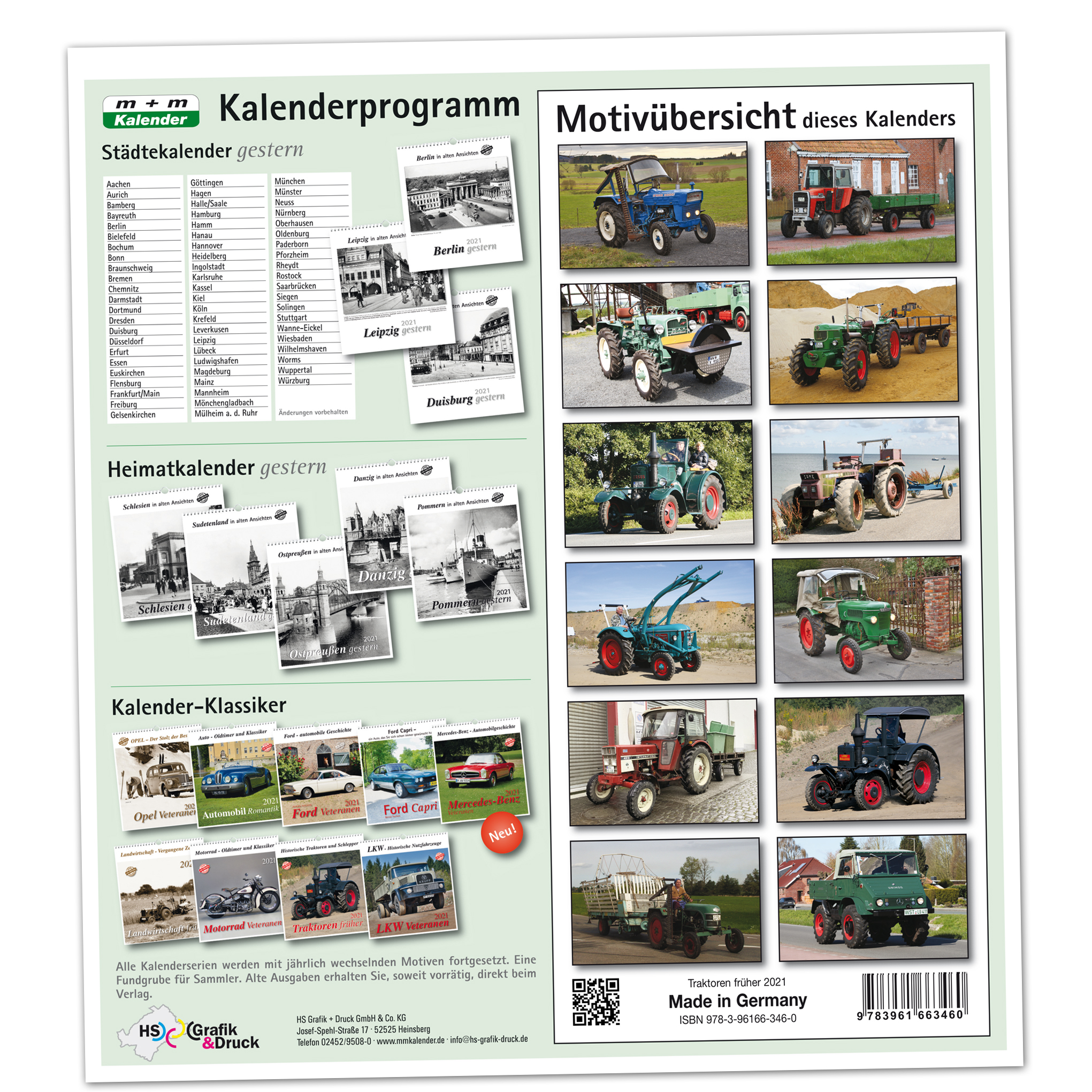 Traktoren früher 2021 – M+M Kalender